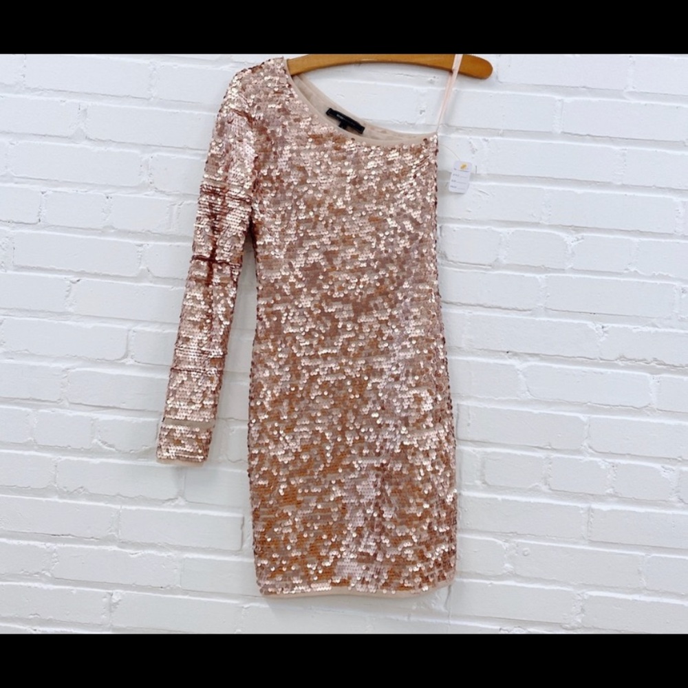 Make an offer. BCBG copper sequence dress XS